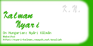 kalman nyari business card