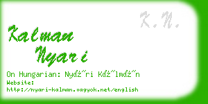 kalman nyari business card